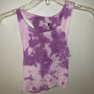 tie dye crop tank